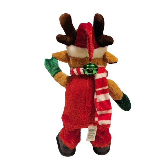 13" Dan Dee Animated Moose Jingle Dance Sing Lights Jingle Bells Christmas Plush - Picture 5 of 8